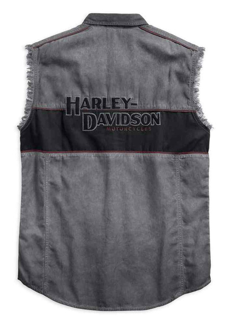 HARLEY-DAVIDSON ノースリーブ Harley-Davidson Women's Distressed Sketchy Sleeveless Tank