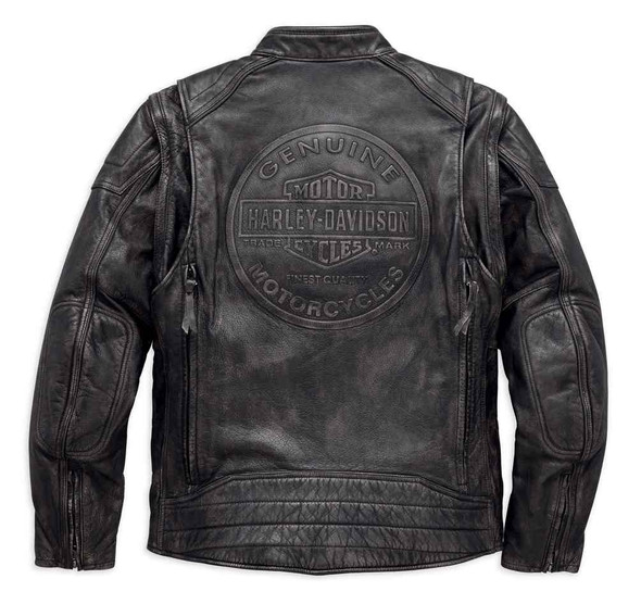 Harley-Davidson® Mens Dauntless Convertible Leather Jacket