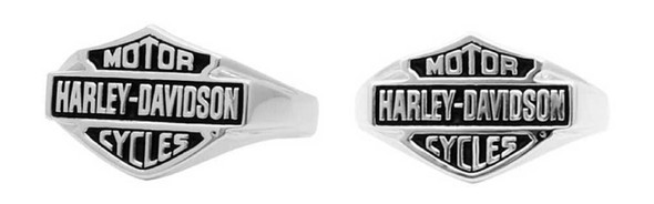 Harley-Davidson Mens Sculpted Classic Bar & Shield Ring, Sterling Silver HDR0436 - Wisconsin Harley-Davidson