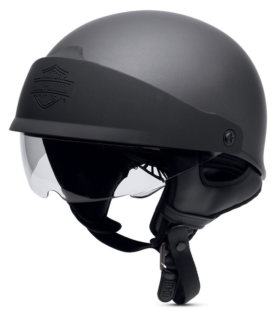 Harley-Davidson ブラック ジェットヘルメット Harley-Davidson® Men's Roam Adjustable Fit Low Profile J06