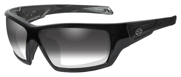 Harley-Davidson Men's Backbone Light Adjusting Sunglasses, Black Frame HDBAC05 - Wisconsin Harley-Davidson