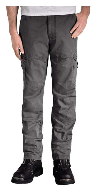 Harley-Davidson Men's Straight Leg Slim Fit Cargo Pant, Dark Gray 99021-17VM - Wisconsin Harley-Davidson