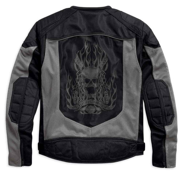 T*N様 Harley-Davidson HD-MC異素材ミックス・ボンバージャ Harley-Davidson® Men's Ferris Reflect Piping Mesh Riding Jacket