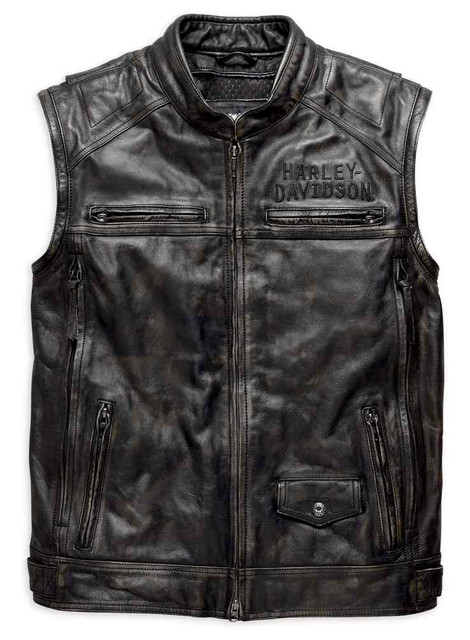 Harley-Davidson® Men's Ironwood Convertible Leather Jacket