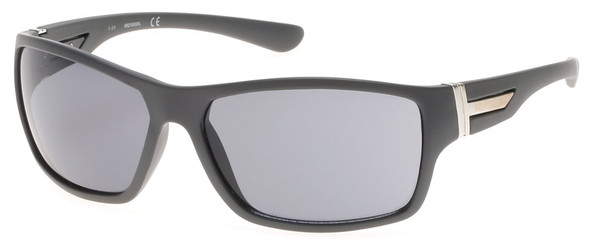 Harley-Davidson Men's Plastic Wrap Sunglasses, Matte Gunmetal Frame & Smoke Lens - Wisconsin Harley-Davidson
