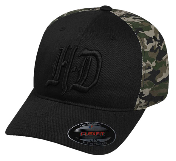 Harley-Davidson Men's Embroidered H-D Camo Stretch Fit Baseball Cap 97604-17VM - Wisconsin Harley-Davidson