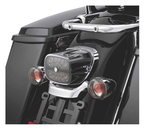Harley-Davidson® Bar & Shield LED Tail Lamp - Smoke Lens & Black