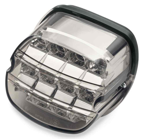 Harley-Davidson LED Tail Lamp Layback Smoke Lens w/ No Plate Window 67800358 - Wisconsin Harley-Davidson