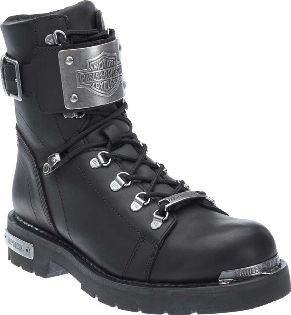 Harley-Davidson Men's Sewell Black Leather Motorcycle Boots D96125 - Wisconsin Harley-Davidson