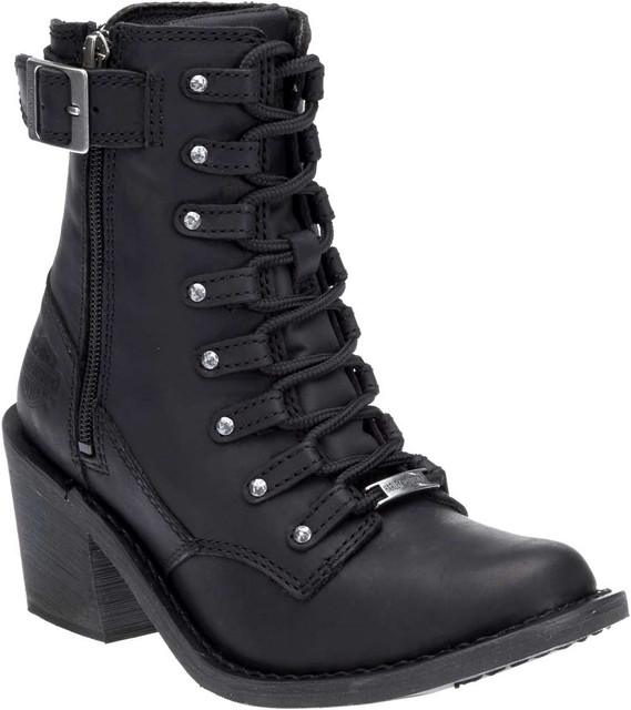 Harley-Davidson Women's Erica 6-Inch Waterproof Black Motorcycle Boots D87125 - Wisconsin Harley-Davidson