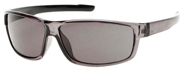 Harley-Davidson Men's Rectangle B&S Sunglasses, Gray Frame & Smoke Gray Lens - Wisconsin Harley-Davidson