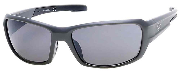 Harley-Davidson Men's B&S Rectangle Sunglasses, Gray Frame & Smoke Gray Lens - Wisconsin Harley-Davidson