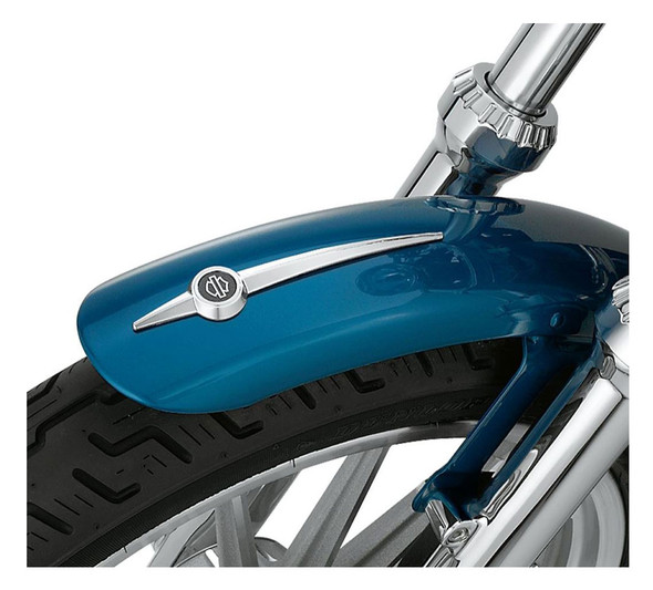 Harley-Davidson® Bar & Shield Front Fender Spear - Small, Chrome