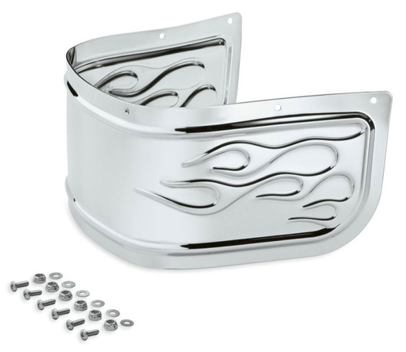 Harley-Davidson Flames Fender Skirt - Chrome, Fits Softail Models 60179-06 - Wisconsin Harley-Davidson