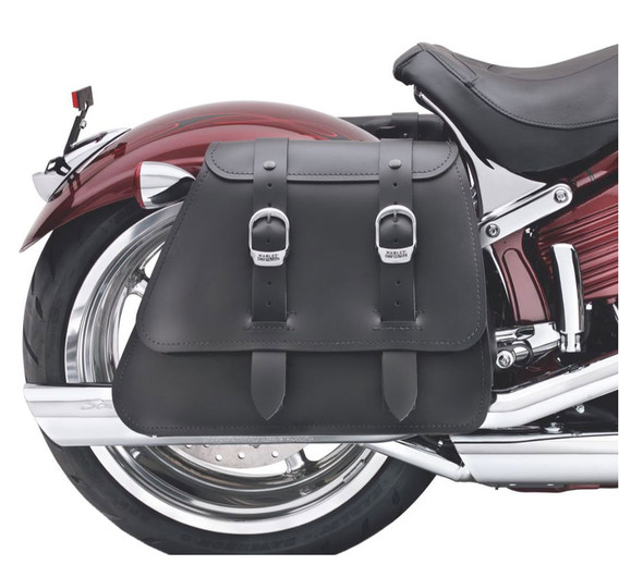 Harley-Davidson Heavy Leather Saddlebags -Fits Softail Rocker Models 90240-08 - Wisconsin Harley-Davidson