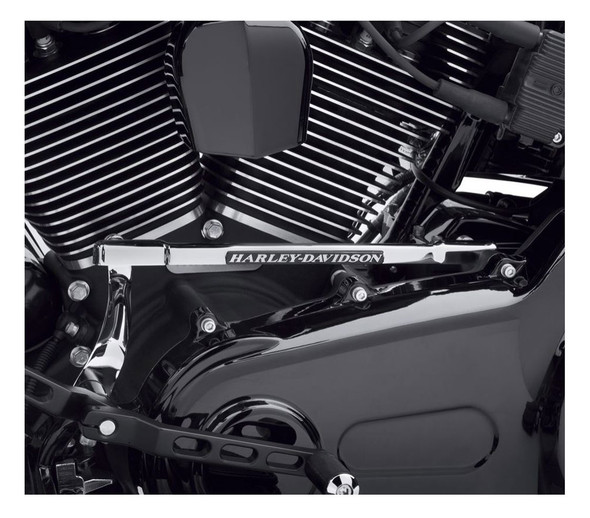 Harley-Davidson® Engraved Medallion Shift Linkage Cover - Chrome