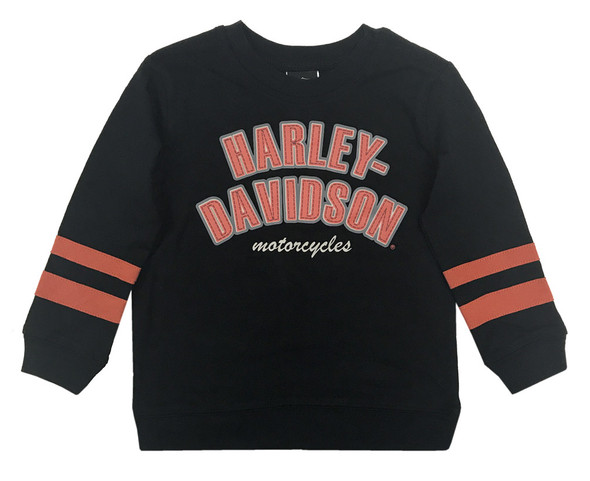 Harley-Davidson Little Boys' H-D Long Sleeve Jersey Shirt, Black 1074641 - Wisconsin Harley-Davidson