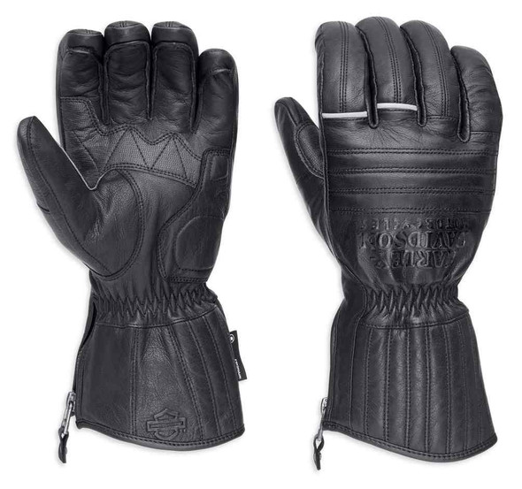 Harley-Davidson Men's Wilder Insulated Gauntlet Gloves, Black 98221-18VM - Wisconsin Harley-Davidson