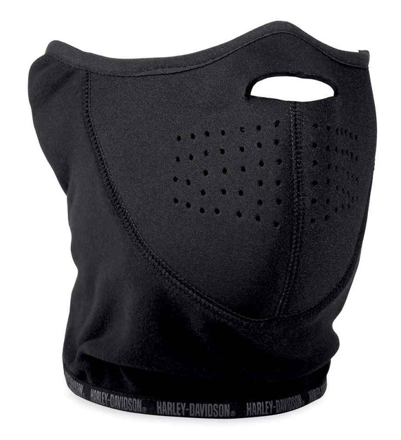 Harley-Davidson Wind-Resistant Fleece & Neoprene Face Cover Black 98234-18VX - Wisconsin Harley-Davidson