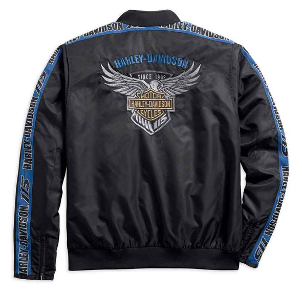 Harley-Davidson® Men's 115th Anniversary Nylon Bomber Jacket