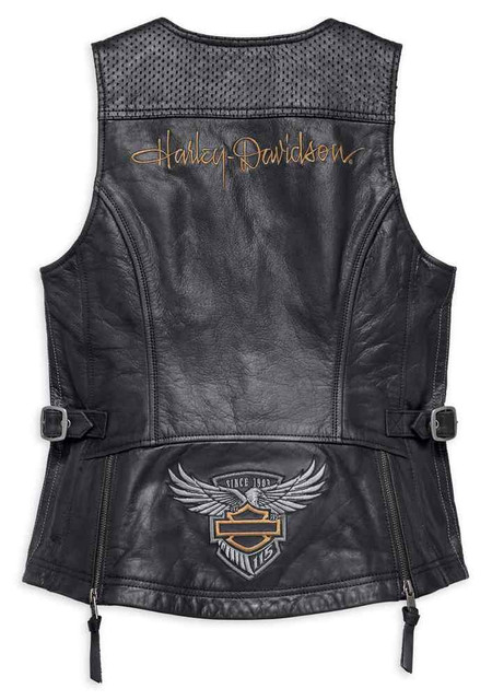 Harley-Davidson® Womens 115th Anniversary Limited Edition Leather Vest  98011-18VW