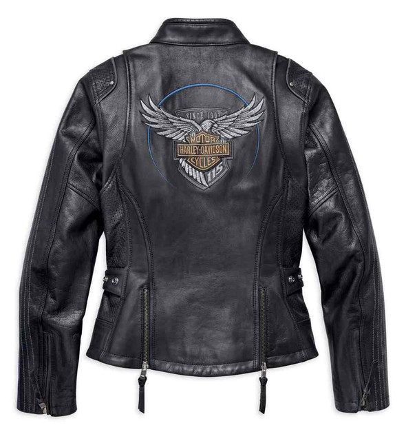 Harley-Davidson® Women's 115th Anniversary Leather Jacket, Black 98010 ...