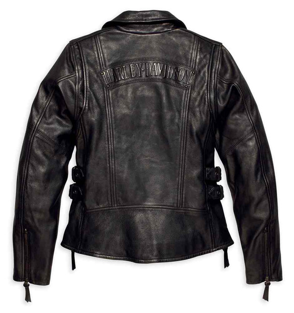 Harley-Davidson® Women's Faircrest Patina Leather Biker Jacket