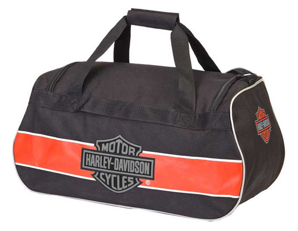Harley-Davidson Classic Bar & Shield Sports Duffel Bag w/ Strap 99418 RUST/BLACK - Wisconsin Harley-Davidson