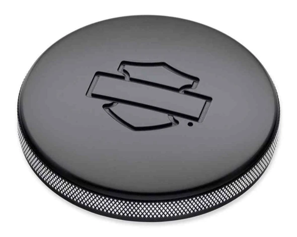Harley-Davidson Diamond Black Left Side Fuel Tank Cap, Softail Models 57300151 - Wisconsin Harley-Davidson