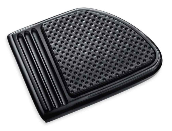Harley-Davidson Defiance Brake Pedal Pad - Small, Black Anodized 50600256 - Wisconsin Harley-Davidson