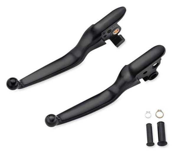 Harley-Davidson Black Hand Control Lever Kit, Fits Softail Models 36700210 - Wisconsin Harley-Davidson