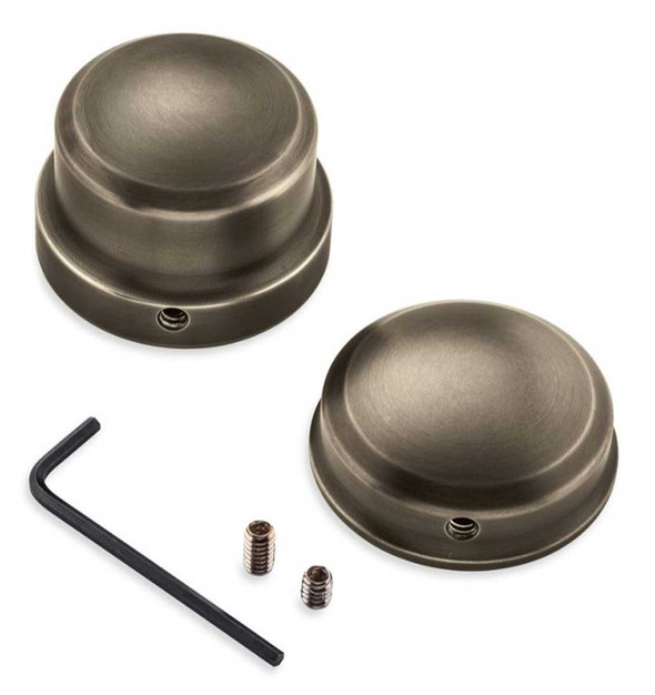 Harley-Davidson Brass Finish Rear Axle Nut Covers -  Set of Two 43000057 - Wisconsin Harley-Davidson