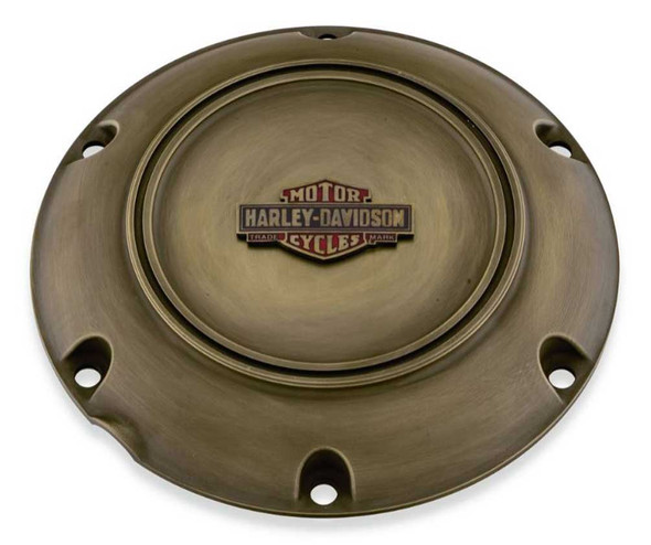 Harley-Davidson Brass Finish Derby Cover - Fits XL & XR Models 25700517 - Wisconsin Harley-Davidson