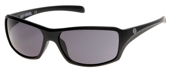 Harley-Davidson Men's Bar & Shield Sunglasses, Matte Black Frame w/ Smoke Lens - Wisconsin Harley-Davidson