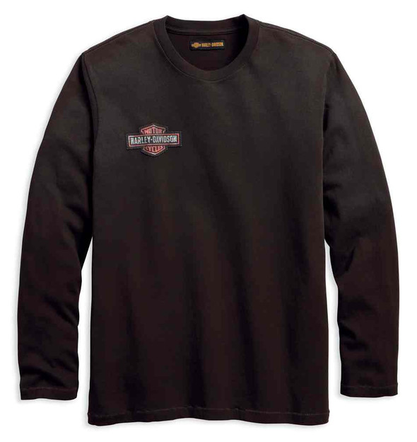 Harley-Davidson® Men's Embroidered Slim Fit Long Sleeve Shirt