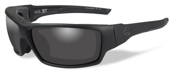 Harley-Davidson Men's Jet Sunglasses, Smoke Lenses / Matte Black Frames HDJET01 - Wisconsin Harley-Davidson