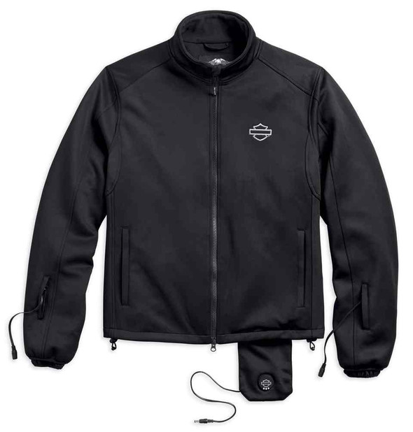 Harley-Davidson® Men's Heated BTC 12V Full-Zip Jacket Liner, Black