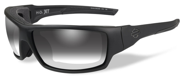 Harley-Davidson Men's Jet LA Light Sunglasses, Gray Lens / Black Frames HDJET05 - Wisconsin Harley-Davidson