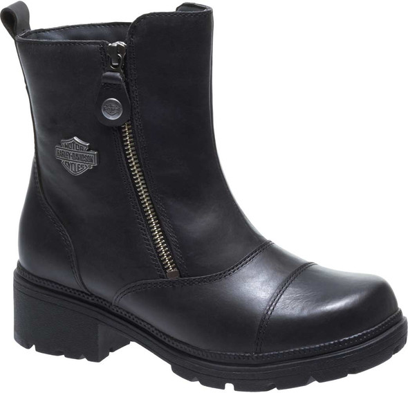 Harley-Davidson Women's Amherst 5.5-Inch Leather Motorcycle Boots D84236 D84237 - Wisconsin Harley-Davidson