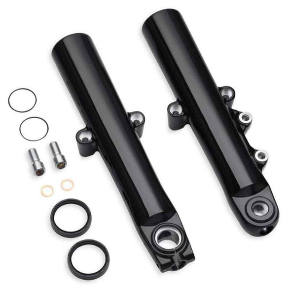 Harley-Davidson Black Lower Fork Sliders, FLDE, FLHC & FLHCS Models 45500403 - Wisconsin Harley-Davidson