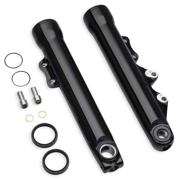 Harley-Davidson Gloss Black Lower Fork Sliders, Fits FXLR Models 45500405 - Wisconsin Harley-Davidson