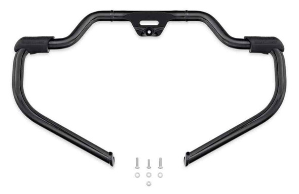Harley-Davidson Mustache Engine Guard Kit - Black, Softail Models 49000141 - Wisconsin Harley-Davidson