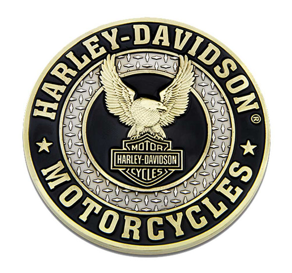 Harley-Davidson Up-Winged Eagle B&S Heavy-Duty Metal Magnet, 3 in. 8008567 - Wisconsin Harley-Davidson