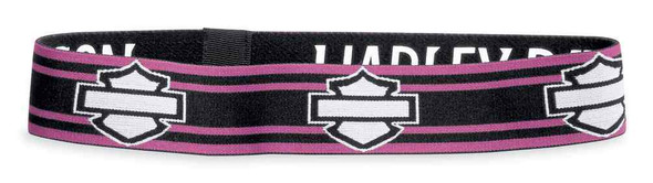 Harley-Davidson Women's Reversible Race Stripe Headband, Black 97654-18VW - Wisconsin Harley-Davidson