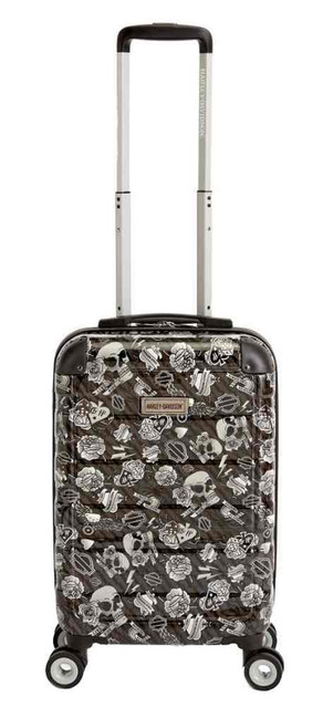 Harley-Davidson 21" Chrome II Gray Tattoo Pullman w/ Spinner Wheels 99922-GRAY - Wisconsin Harley-Davidson