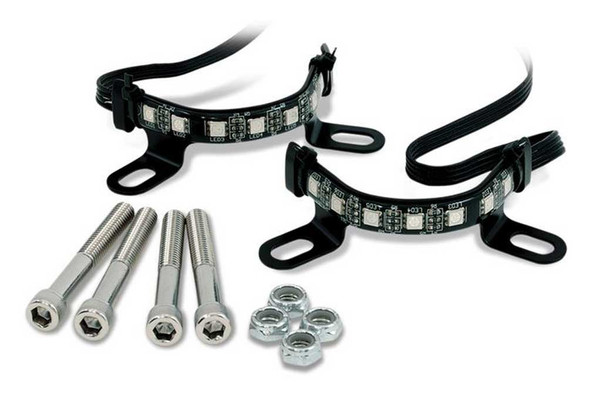 Ciro Fork Mounted Illuminators - Sold in Pairs, Fits '00-Up Touring Models 41009 - Wisconsin Harley-Davidson