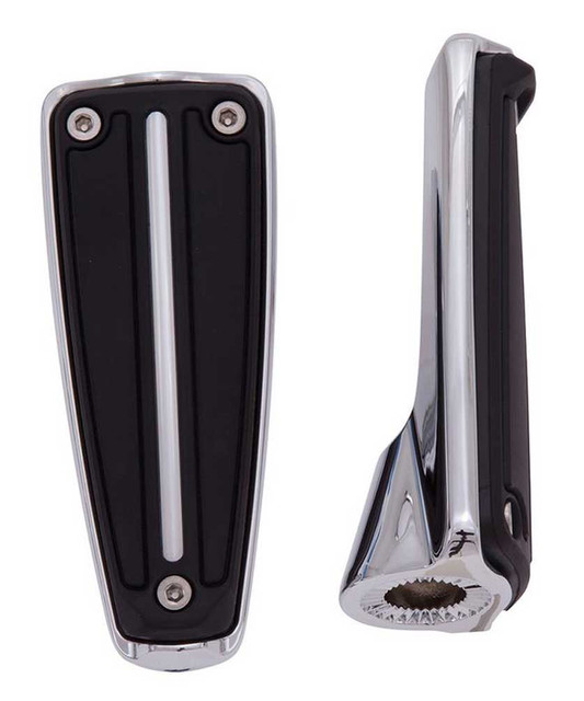Ciro Rail Footpegs Without Mount - Chrome or Black Finish, Sold in Pairs - Wisconsin Harley-Davidson