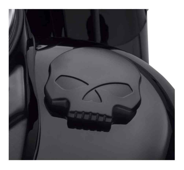 Harley-Davidson Willie G Skull Fuel Cap, Multi-Fit Item - Black 61100103 - Wisconsin Harley-Davidson