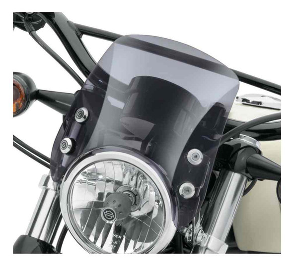 Harley-Davidson Compact Sport Wind Deflector - Smoke, Fits XL Models 57400184 - Wisconsin Harley-Davidson