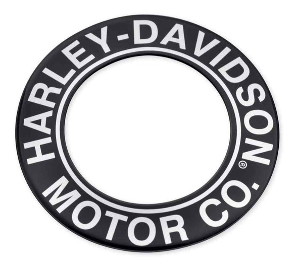 Harley-Davidson Motor Co. Script Fuel Cap Medallion, Fits XG Models 61300585 - Wisconsin Harley-Davidson